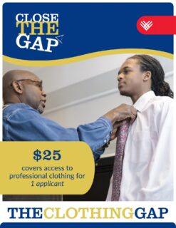 Access to #professionalclothing 👠👔can be the determining factor in someone being hired for their #dreamjob 

Let's close TheClothingGap this #givingtuesday ❤️ We also accept professional clothing donations such as ties, dress shirts, skirts, pant suits, shoes, etc. DM for details ✨