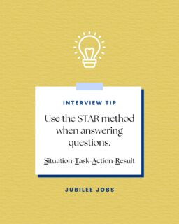 The STAR method can help frame your answers to tricky questions. Here's how it works:
📍Situation: Set the scene - who, what, when, where, why
📝Task: What was your responsibility? What was the problem?
💡Action: What did you do? How did you fix it?
🏆Result: What was the outcome? A happy customer? An improved process?
#interviewtips #starmethod #success